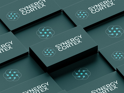 Synergy Cortex | Logo Design branding business logo company logo design graphic design iot logo it logo logo logo design modern simple sustainable logo tech logo