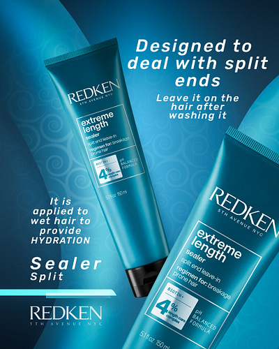 REDKEN branding graphic design logo p typography