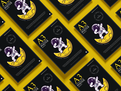 A3 Branding Poster Mockup Free poster mockup