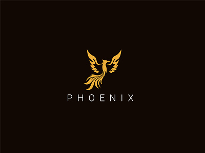Phoenix Logo bird logo branding business company fantastic fire fire bird flame fly fly bird freedom immortality legend modern mythology phoenix logo rebirth splendid visual identity wisdom
