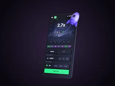 Neumorphism 3D - Gambling Design 3d 3d design animation casino casino design casino web design crash dark ui design gambling game interface graphic design illustration motion graphics neumorphism nft nft game slots ui ux