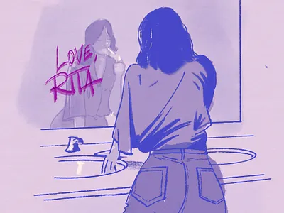 Love, Rita character digital art illustration illustrator procreate