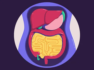 Inside Out 2d design illustration