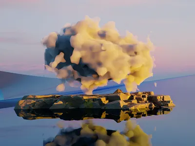 Cloud 3d 3dillustration art blender blender3d design illustration