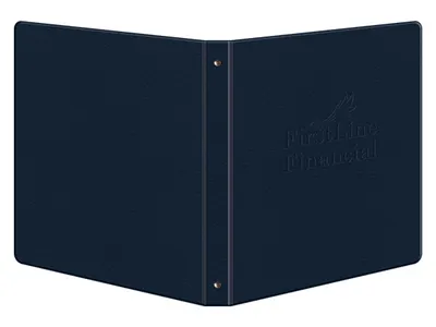 Debossed Leather Binder Design 3 ring binders binder binder cover binders branded branded binders branding business binder custom binder debossed embossed embossed binder embossing file binder marketing print print design printed printing promotional
