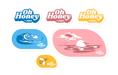 Oh Honey by JONi Music Stickers cute design illustration merch music sticker