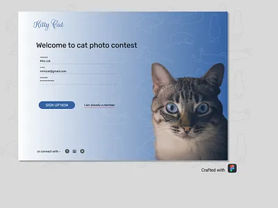 DailyUI #001 - Contest Sign Up Page branding challenges dailyui design figma logo ui