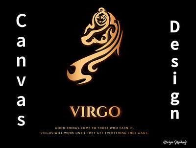 Zodiac-Virgo Wall Art adobe illustrator canvas design character design draw drawing graphic design illustration mihaly upwork varga vector wall art