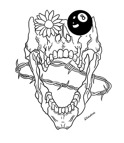 Custom piece for a friend custom design design illustration procreate