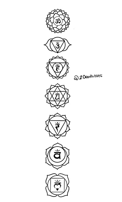 The 7 chakras custom design design illustration procreate spirituality