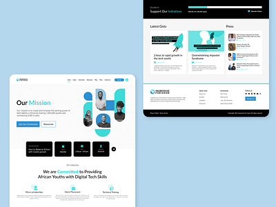 Ingressive4Good - Full Homepage (Redesign) design redesign ui ux website