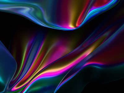 Iridescent surface 3d abstract art background blender colorful design gradient illustration iridescent render shape visual