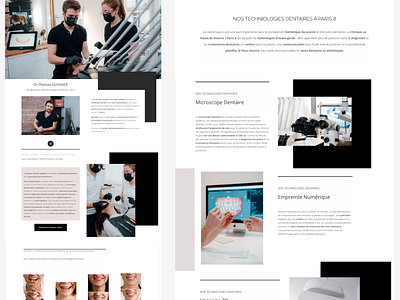 Dentiste - Site web Paris branding siteinternet siteweb uidesign webdesign webdesigner