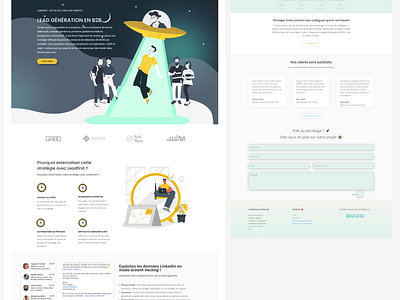 Site web pour agence de génération de leads branding design site siteinternet siteweb ui uidesign webdesign webdesigner