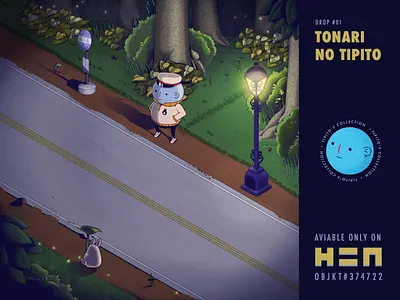 01-Tonari No Tipito buscat busstop ghibli motion graphics nft tonari tonari no totoro waiting