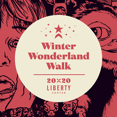 Winter Wonderland Walk branding design draw hand hand drawn illustration illustration art logo wacom cintiq