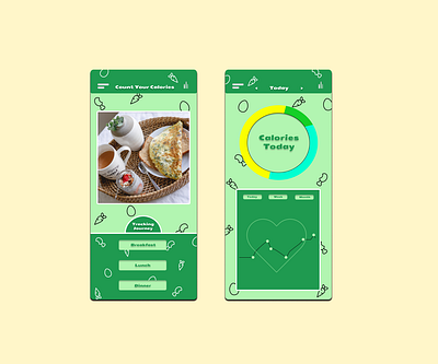 Count Your Calories Mobile App Design branding business calories app design figma graphic design landing page logo mobile app typography ui ux vector