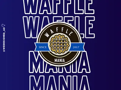 Waffle Mania! branding graphic design logo ui