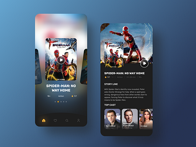 Movie App: exploration design graphic design ui ux