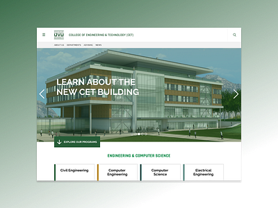 UVU CET Website Redesign user experience user testing website design