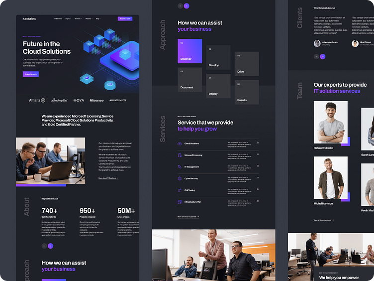 IT.Solutions - Landing Page | Figma by UniStudio on Dribbble