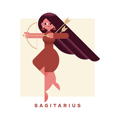 Sagittarius design graphic design illustration vector