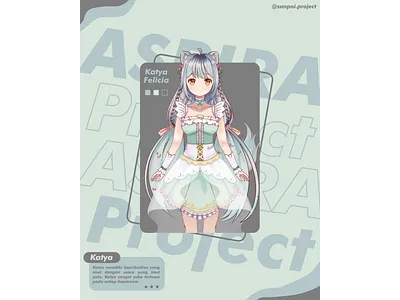 Katya Felicia Wiki anime design illustration typography vtuber