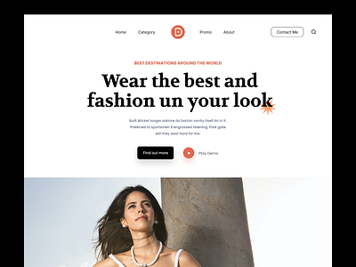 Fashion eCommerce Website clothing website design ecommerce ecommerce landing page ecommerce website fashion fashion website home page landing page minimal ui store website ui ui ux design ux design web webdesign