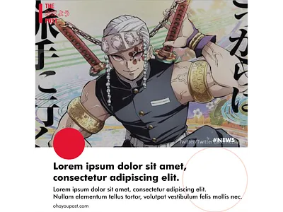 Ohayou Post Article design graphic design illustration typography