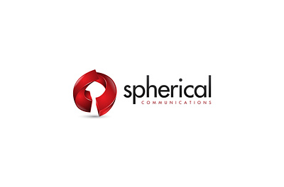 Spherical Communications Logo Design branding logo