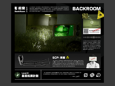BackRoom & SCP Story board backroom c4d scp storyboard