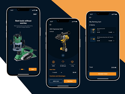 Rent Tools Concept App top brands ui ui ux ui design uidesign uiux visual design