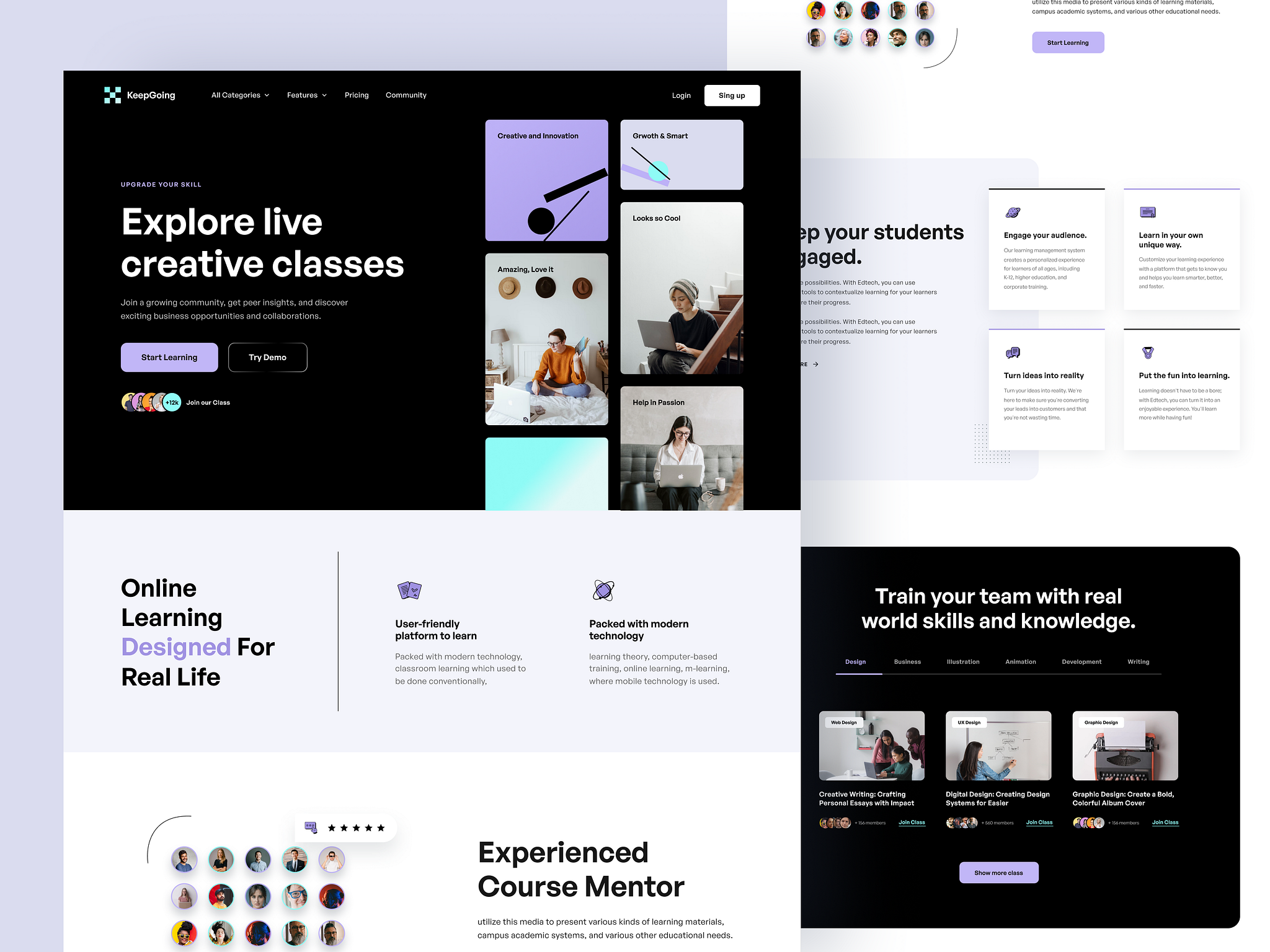 Edtech Platform - Landing Page by Bagas Prayogo for Morva Labs on Dribbble