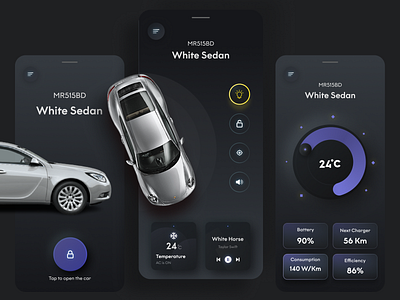 Black Theme Car description app black theme branding design graphic design icon illustration logo typography ui ux vector