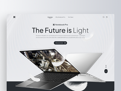 Laptop Landing Page - Desktop apple clean clean layout dell design hero header landing page laptop mac macbook minimal ui ux web web app web design web layout website windows xps