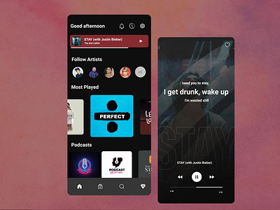 Music app branding design logo ui ux