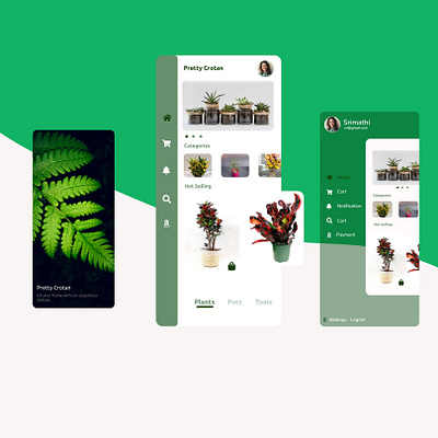 Croton Plant app branding design icon logo ui ux