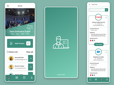 Visitor Management App branding dribbble short dribbble visitor mobile app design product app design ui visitor management visitor management app ui design visitors ui