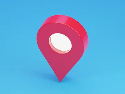 Location icon 3d blender blender gps blender location design gps gps icon location location icon