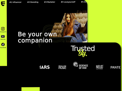 Influencer Website Video Shot Design branding creative creativemockup design facebook fbadmanager graphic design instagram iota logo marketing online promotion paidpromotion sharechat uiux