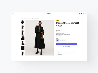 E-commerce card design flat minimal ui ux web website