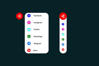 DailyUI 010 - Social Media Share Button adobexd animation appdesign dailyui dailyui010 design figma graphic design invision logo ui uiux ux