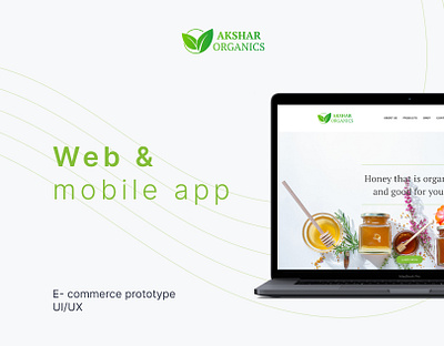 Ecommerce web UI UX - Organic store branding graphic design logo ui