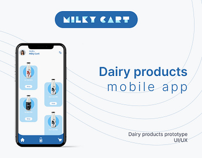 Ecommerce web UI/UX - Dairy Products branding graphic design logo ui