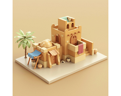 Arab House arab arabian stylized