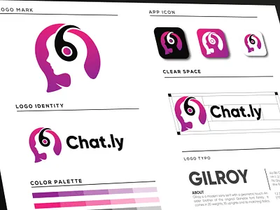 Chat.ly App Icon design abstract app app icon app logo brand identity branding business chat app icon chat logo design graphic design icon design logo logo design logo designer logo mark modern social app social icon