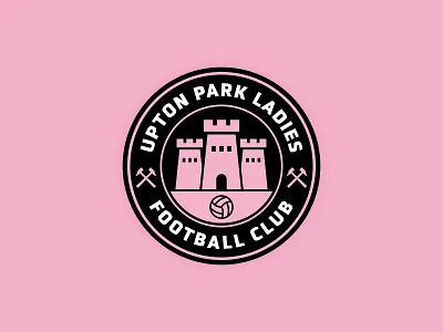 Upton Park Ladies Football Club badge crest design football football badge football club football crest identity logo soccer soccer crest