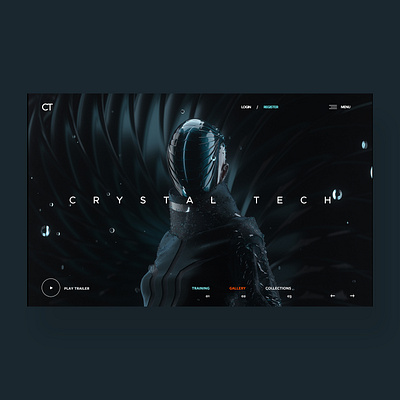Crystal Tech Ui Design Concept design graphic design nft nft art photography ui ui design ux ux design web design