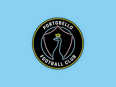 Portobello Football Club badge crest design football football badge football club football crest identity logo soccer soccer crest