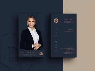 REALTY Business Cards Design attractive branding business card design graphic design logo minimal minimalist portrait professional realestate realty